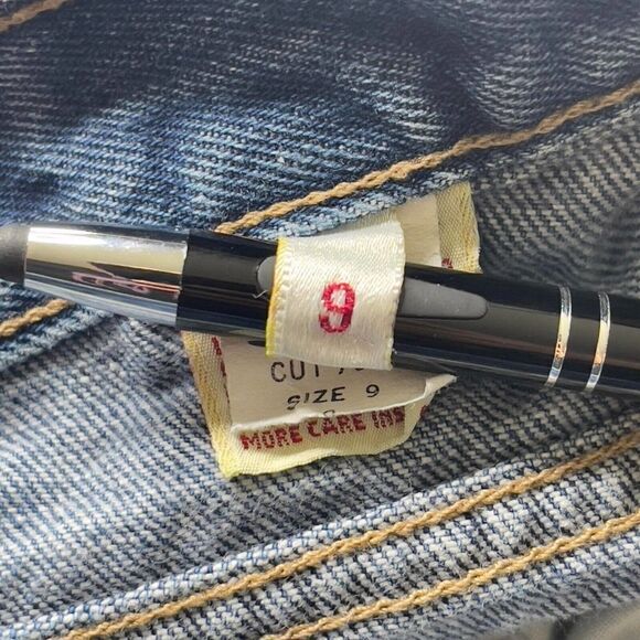 VTG Calvin Klein Union Womens Jeans size 9 Ladies High Rise Straight Denim Pant - Picture 11 of 12